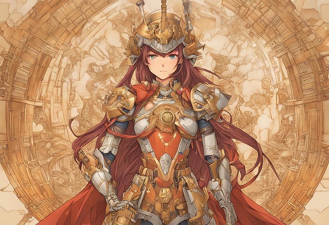 Free ai generated woman robot illustration