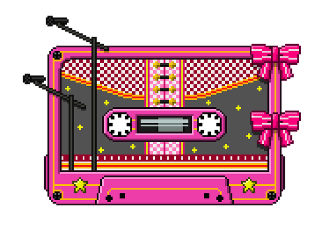 Free cassette tape recorder illustration