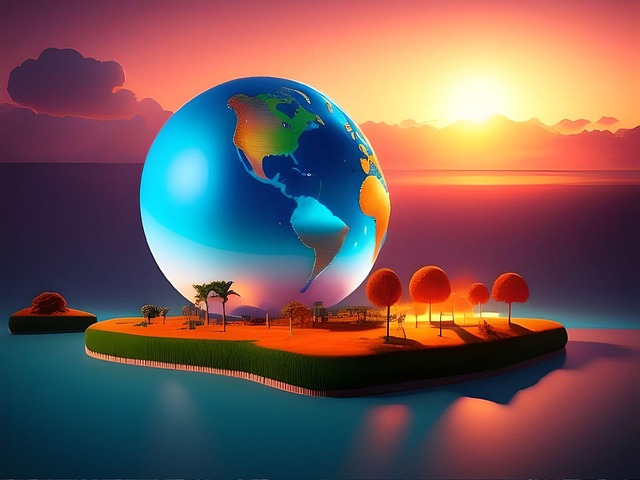 Free Global Warming Rising Sea illustration and picture