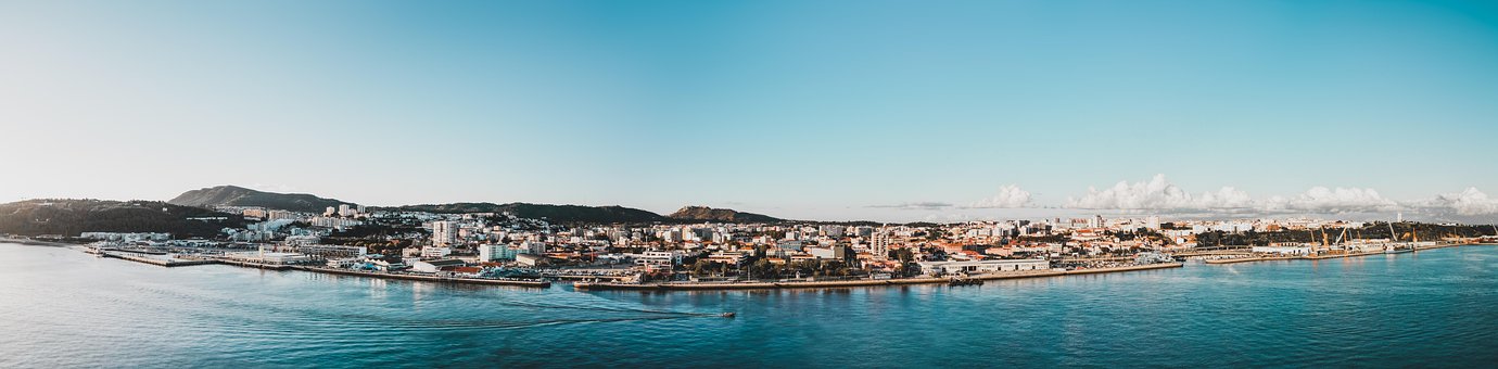 Meer, Ozean, Küste, Stadt, Dorf, Stadt