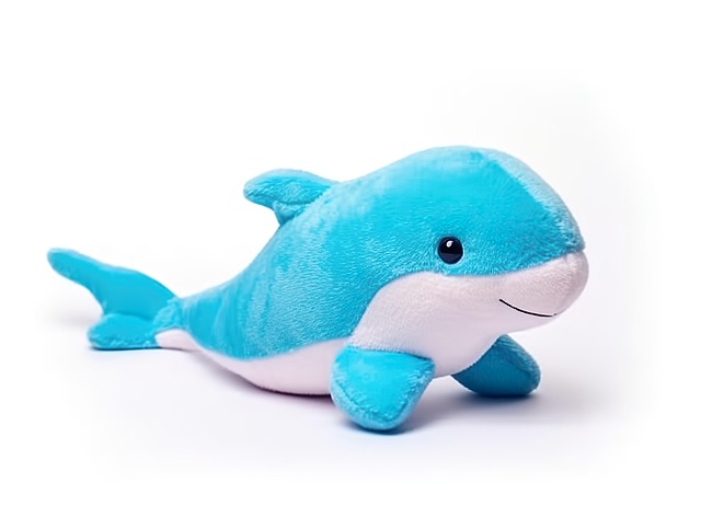 Free ai generated dolphin stuffed toy illustration