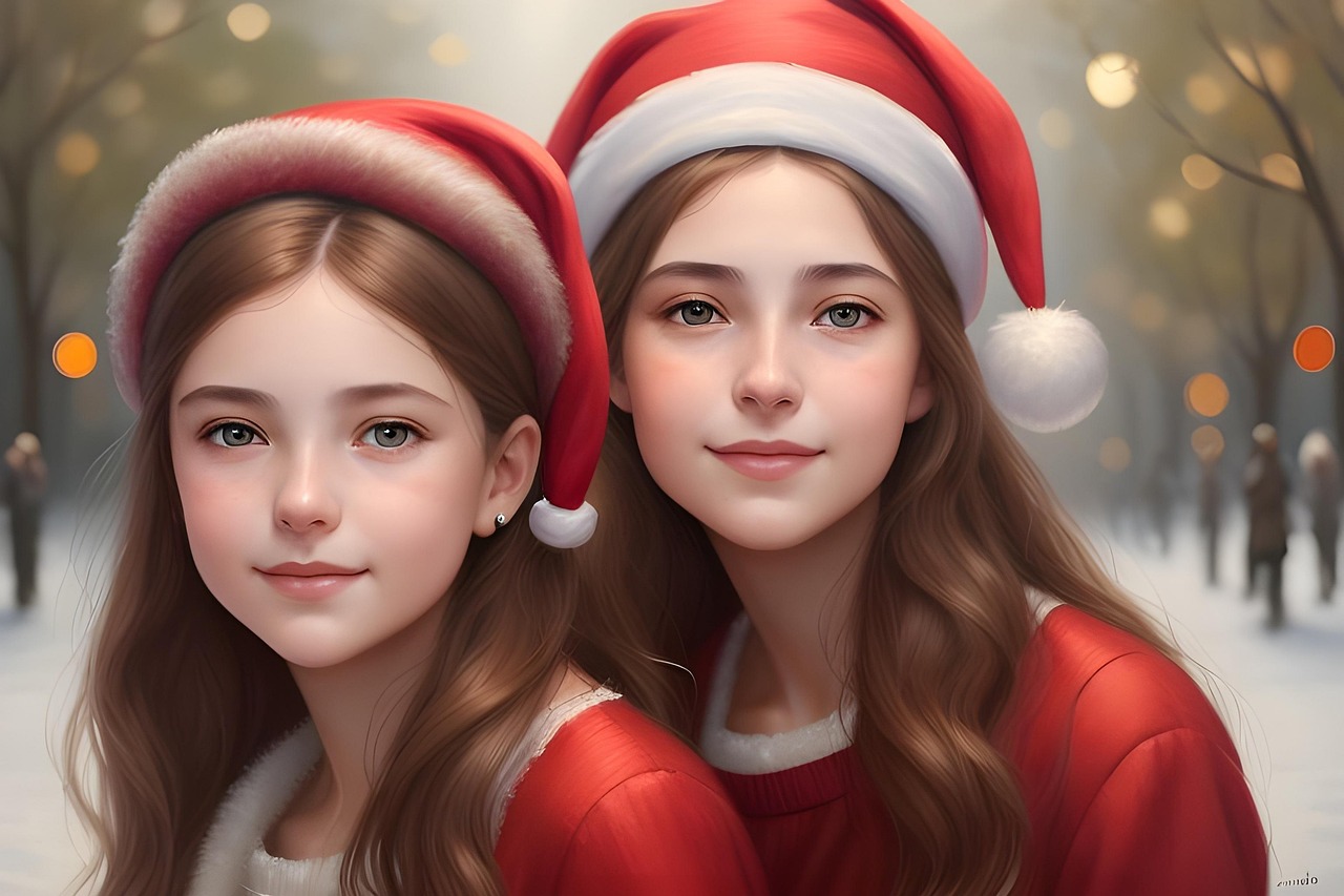 Generisch Mädchen Winter Weihnachtsdruck Rundhals  Produktbild-Vorschau 7