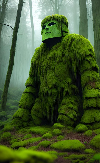 Free ai generated golem giant illustration