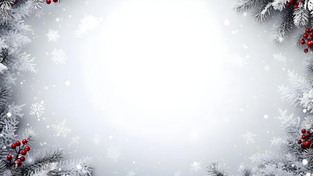 Free ai generated snow berries illustration