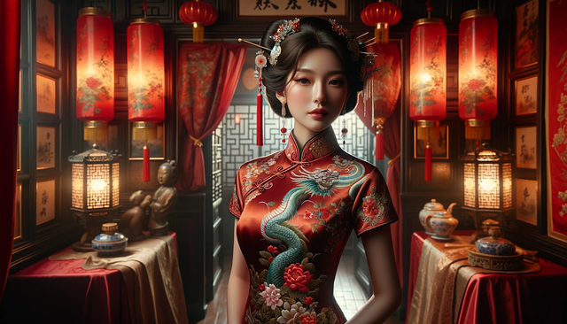 Free Chinese Girl illustration and picture