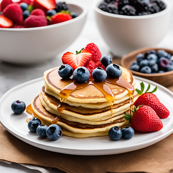 Free Pancakes Dessert illustration and picture