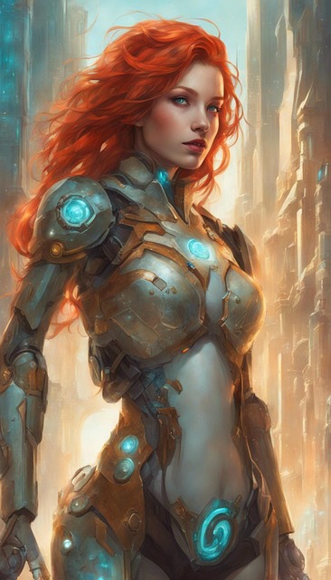 Free ai generated woman robot illustration