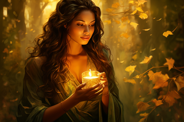 Free ai generated autumn nature illustration