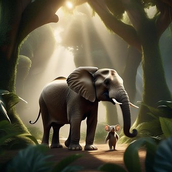 Free Ai Generated Elephant illustration and picture