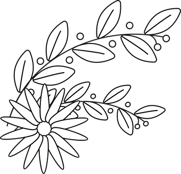 ดอกไม้, ใบไม้, ลวดลาย, ตกแต่ง, การตกแต่ง