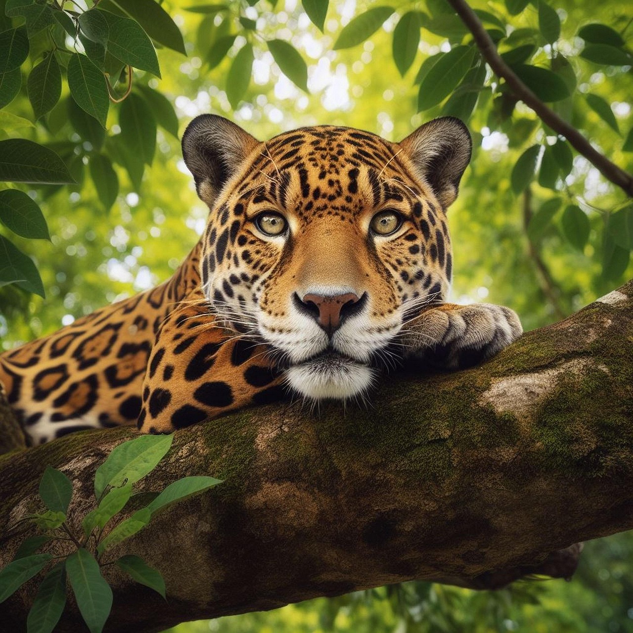 Download free HD stock image of Ai Generated Jaguar Free ai generated jaguar predator illustration