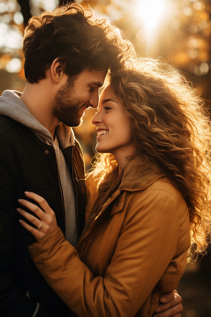 Free ai generated couple lovers illustration