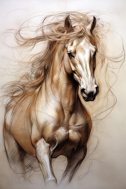 Free ai generated horse animal illustration