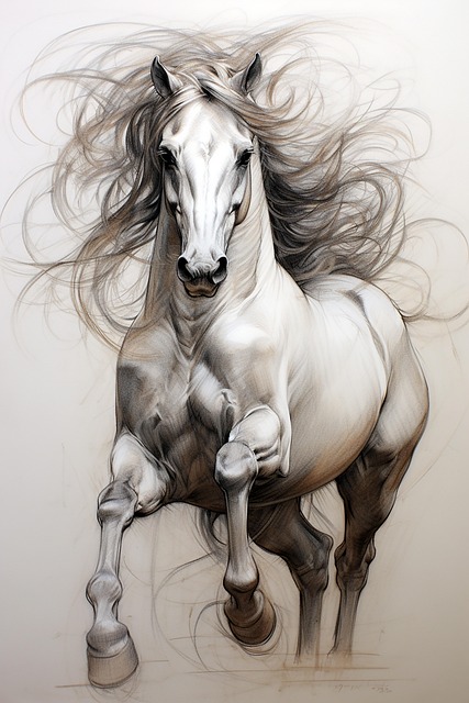 Free ai generated horse nature illustration