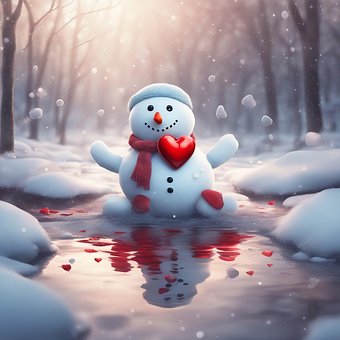 Free Ai Generated Snowman illustration and picture