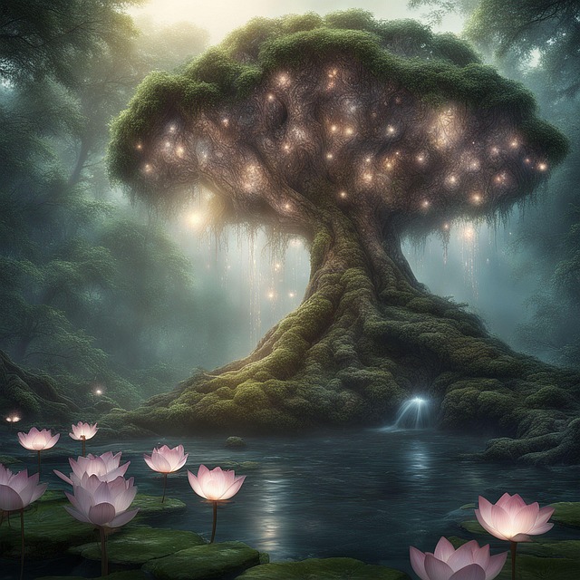 Ai Generiert, Elfenbaum, Fantasie, Baum