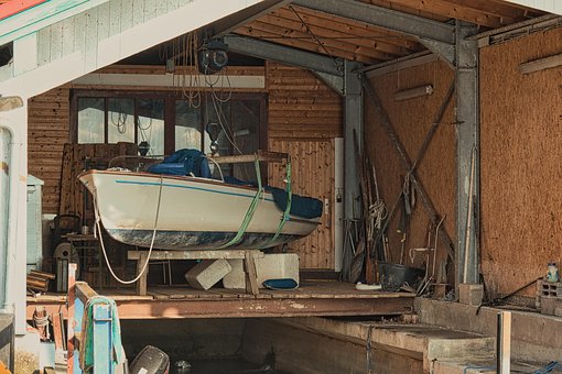 Werkstatt, Boot, Reperatur, Hafen, Werft