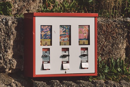 Süßigkeiten, Spielzeug, Automaten