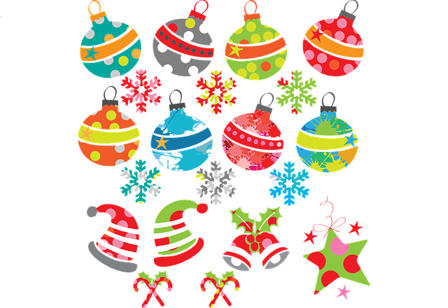 Free Christmas Ornaments vector and picture