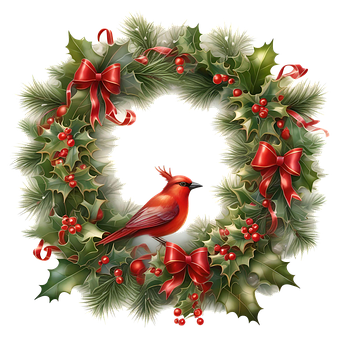 Free Ai Generated Wreath illustration and picture