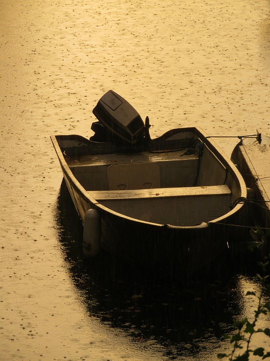 Boot Sonnenuntergang Regen - Kostenloses Foto auf Pixabay