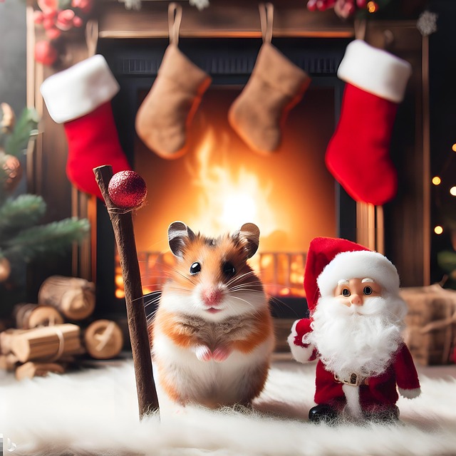 Hamster, Nicholas, Vinter, Skorsten, Ild