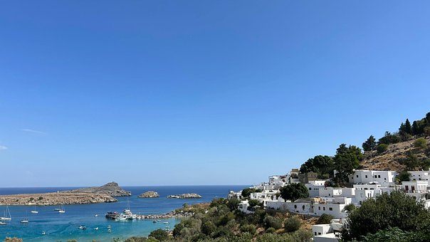 Grecia, Ciudad, Mar, Mediterraneo, Costa