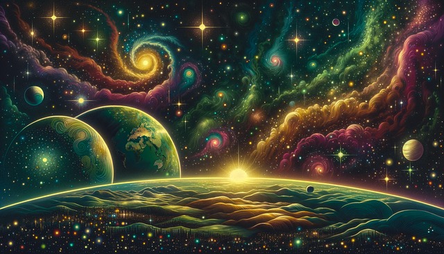 Free ai generated cosmic celestial illustration