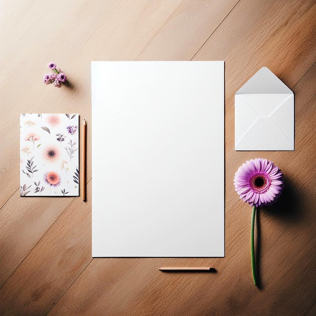 Free envelope mock up paper illustration