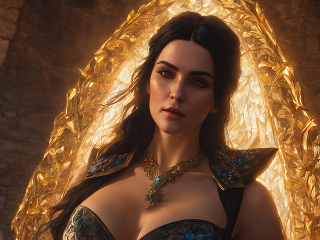 Free ai generated woman witch illustration