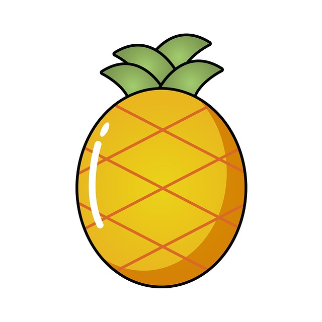 Free Pineapple Cartoon illustration and picture