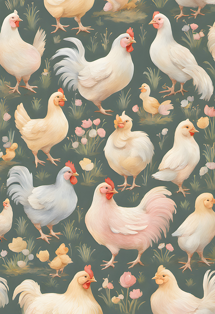 Ai Gerado, Galinhas, Pássaro, Animais