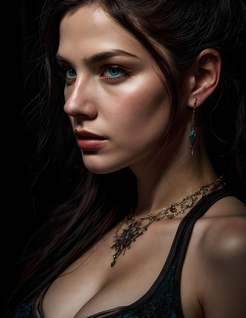 Free ai generated woman frown illustration
