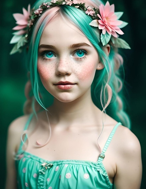 Free ai generated girl fairy illustration