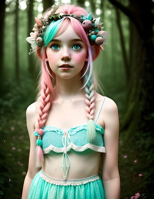 Free ai generated pixie forest illustration