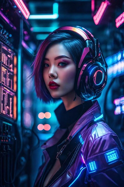 Free ai generated woman sci-fi illustration