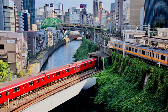 Tokio, Zug, Transport, U-Bahn, Stadt