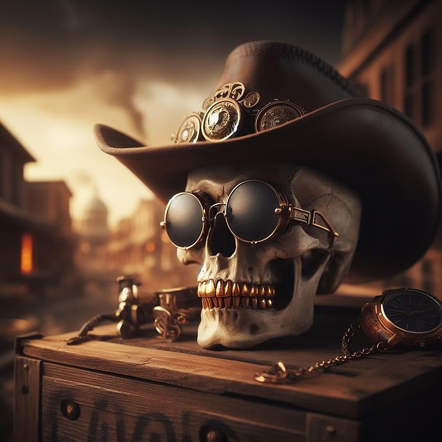 Ai Genereret, Cowboy, Kranium, Steampunk