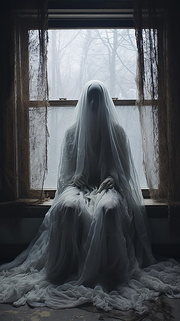Free ai generated ghost window illustration