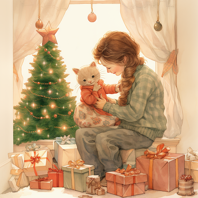 Free ai generated woman child illustration