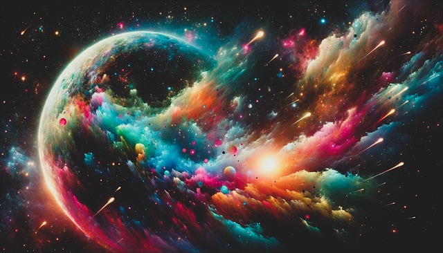 Free ai generated cosmic celestial illustration