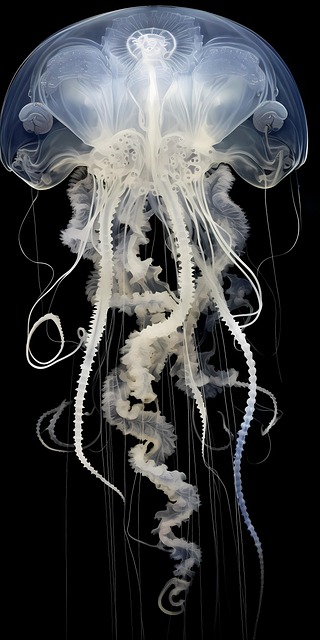 Free ai generated jellyfish tentacles illustration