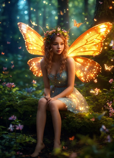Free ai generated fairy nature illustration