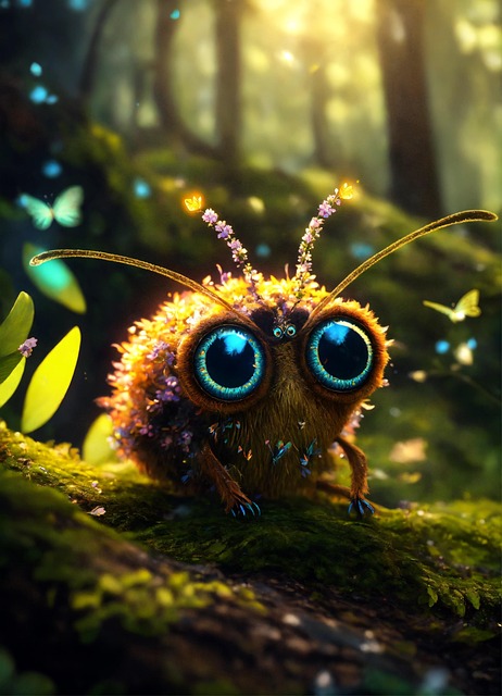 Free ai generated bug beetle illustration