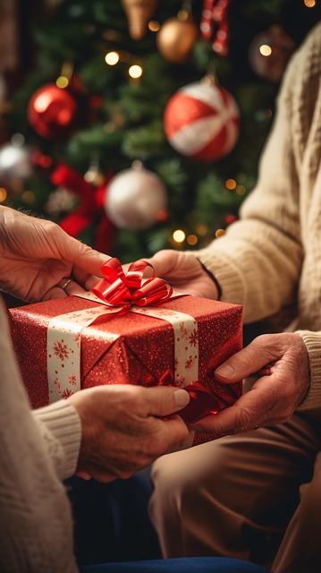 Free ai generated christmas elderly illustration