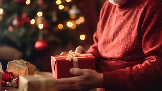 Download free HD stock image of Ai Generated Christmas Free ai generated christmas elderly illustration