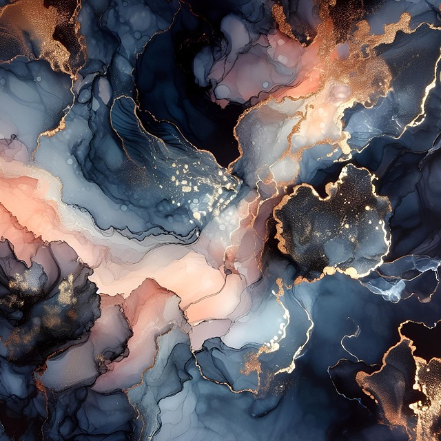 Free watercolor alcohol like digital art illustration