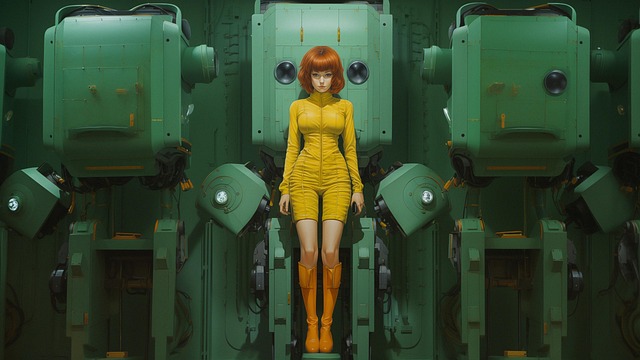 Free ai generated woman suite illustration