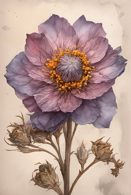 Free ai generated nature flower illustration