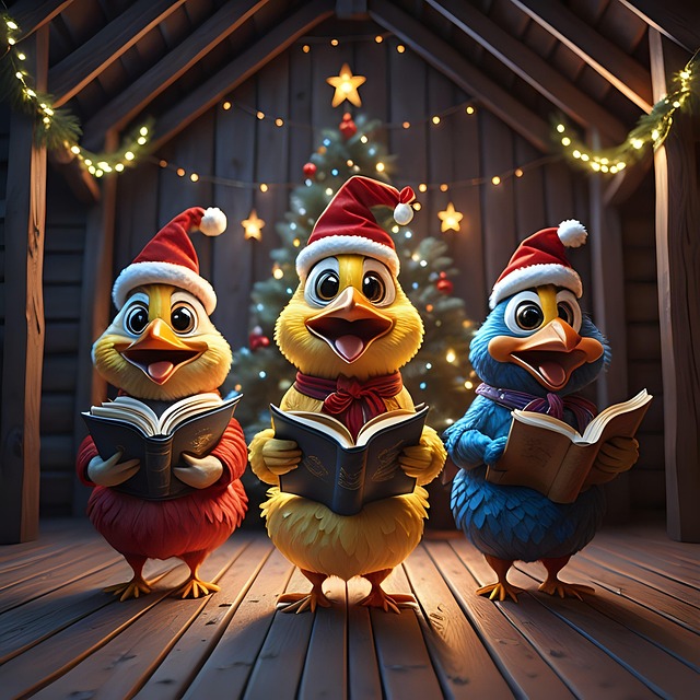 Free ai generated christmas carol illustration